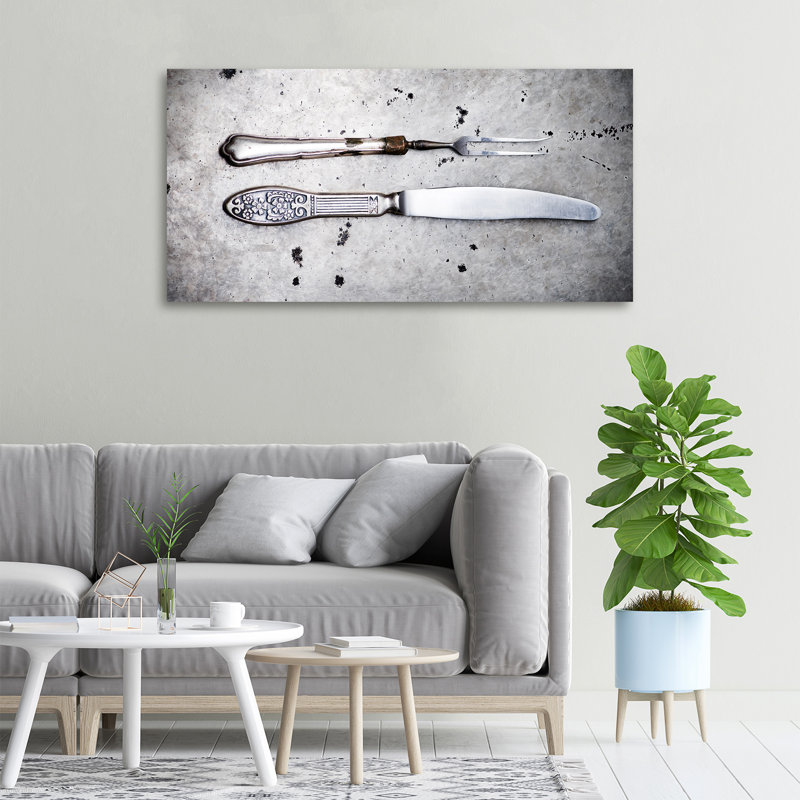 Cutlery - No Frame Print on Canvas