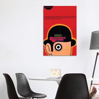 A Clockwork Orange Film Poster by Radio Days - Print on Canvas