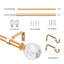 Tringle à rideaux simple réglable Marun x 0,75 po de largeur totale Marun-476719976-476546332