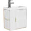 Bathroom Vanity Unit with Solid Surface Resin Basin and Tap-1827961325