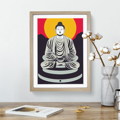 Buddha by Setting Sun - Wall Art