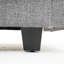 Canapé en L polyvalent en chenille gris avec repose-pieds avec rangement pour les pièces compactes et les espaces de vie modernes-129424654