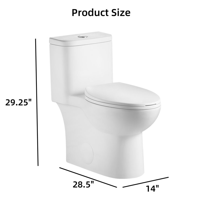 Toilette une pièce avec siège confortable Seatrimless blanc