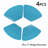 4Pcs 13" Wedge Placemat Heat Resistant Placemats