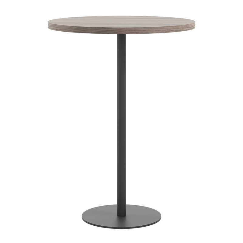 Round 80Cm Dining Table, Gray Oak