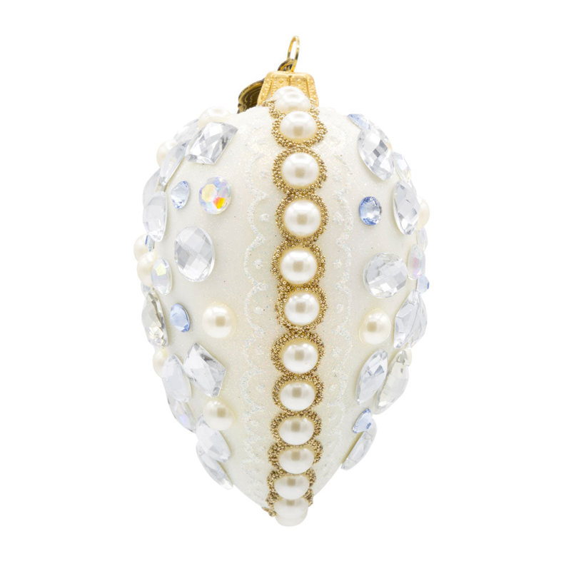 Bejeweled Opal Heart Ornament