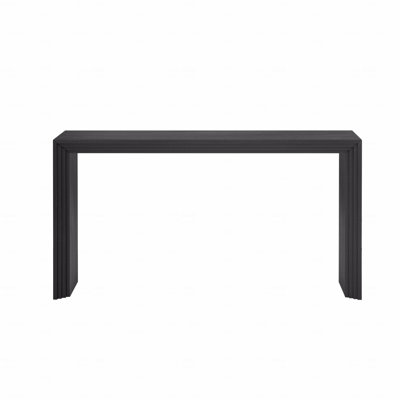 Modern Style Console Table, Made Of Paulownia Solid Wood Veneer, Suitable For Foyer, Living Room, Or Entryway