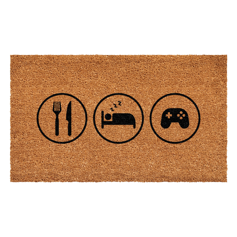 Tapis d'entrée antidérapant Emmi-Leah, L 24 po x L 48 po