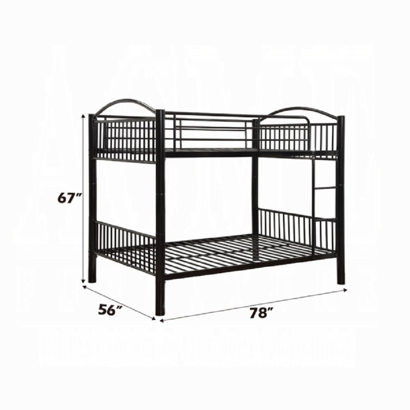 Ayomi Full/Full Bunk Bed, Black