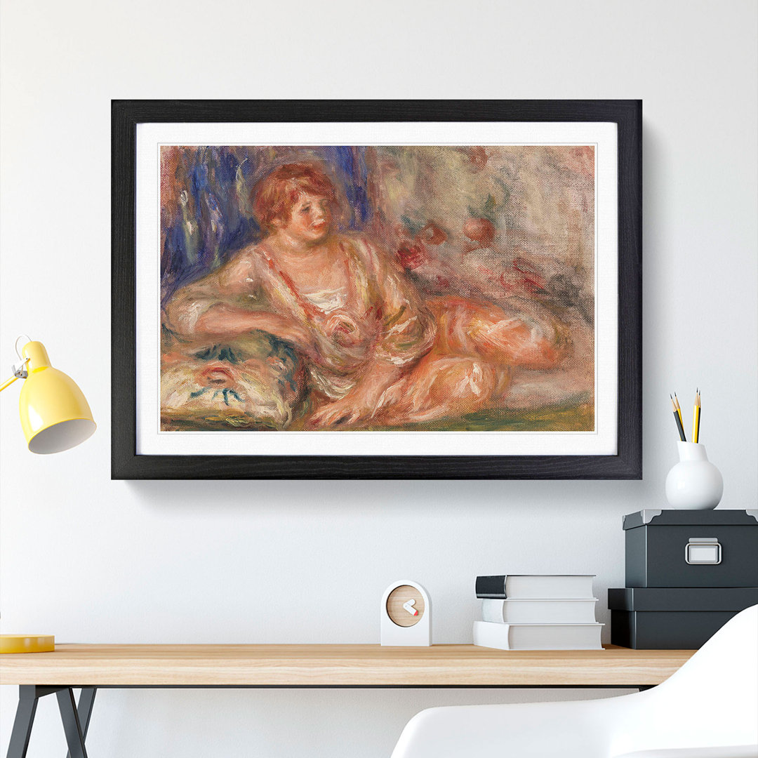 Andree in Pink by Pierre-Auguste Renoir - Picture Frame Painting
