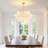 Kadey 17 - Light Iron Dimmable Lantern Round / Oval Chandelier