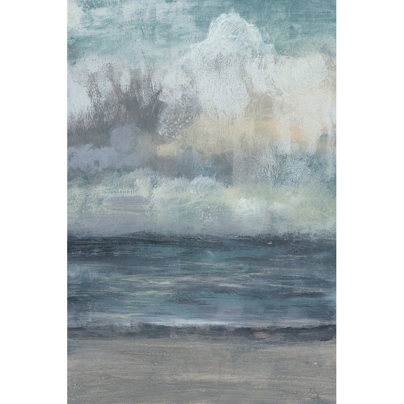 Aiysha «Beach Rise V», reproduction de peinture acrylique sur toile tendue, H 12 po x l 8 po x P 1,5 po