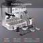 Bean to Cup Coffee Coffee Machine with Integrated Grinder – 15 Bar Italian Pump – 15 Grind Settings – Double Cup Brewing – Milk Frother – 1750W – For Coffee, Cappuccino & Latte