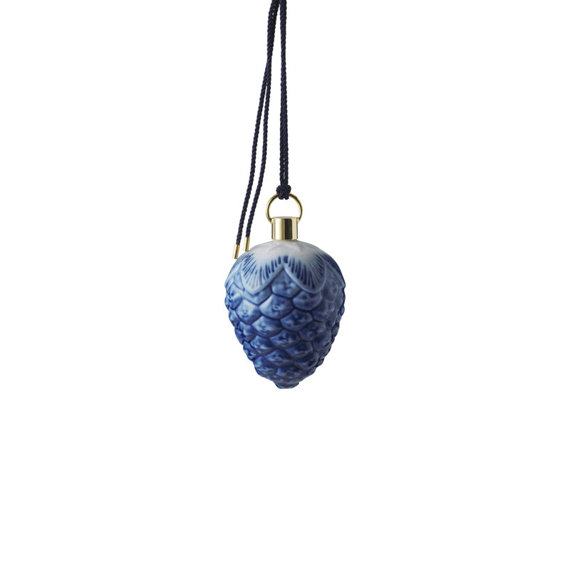 Blue Collectibles Pinecone Holiday Shaped Ornament