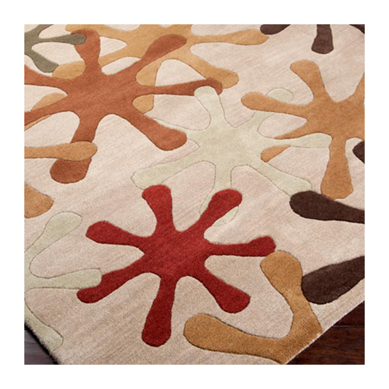 Elsberry Wool Abstract Indoor Rug, Square 9'9"