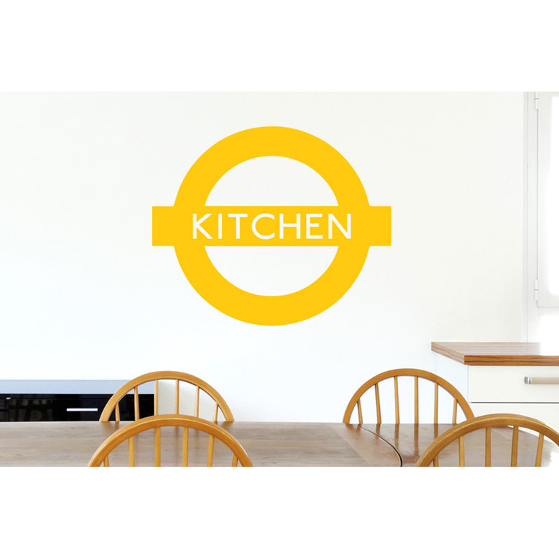 Wall Decal, Dark Yellow, Medium
