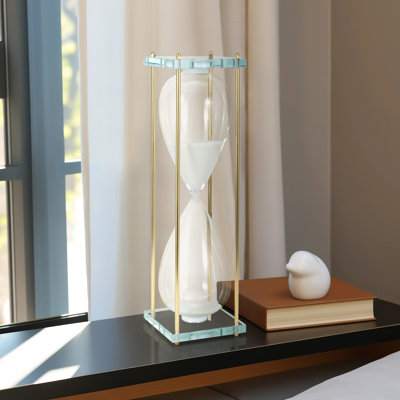 Glass Reynolds Hourglass, Elegant Decorative Objects