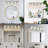 Brushed Nickel Vanity Light (5-Light, 32-Inch)Mirror with Clear Glass Shade-2003178274-1992280587