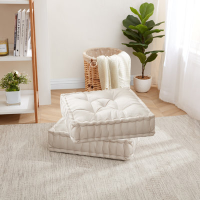 Grand coussin de yoga réversible
