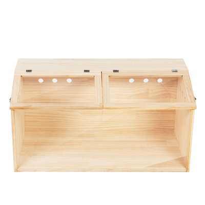 Hamster en bois avec panneaux en acrylique pour une vie sécuritaire et visible Habitat de taille moyenne Assemblage facile Bonne ventilation