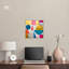 Art mural abstrait géométrique sur toile de luxe géométrique rétro par Art Remedy-104337425-104337423
