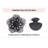 25.75" Golden Gray Metal Round Wall Clocks