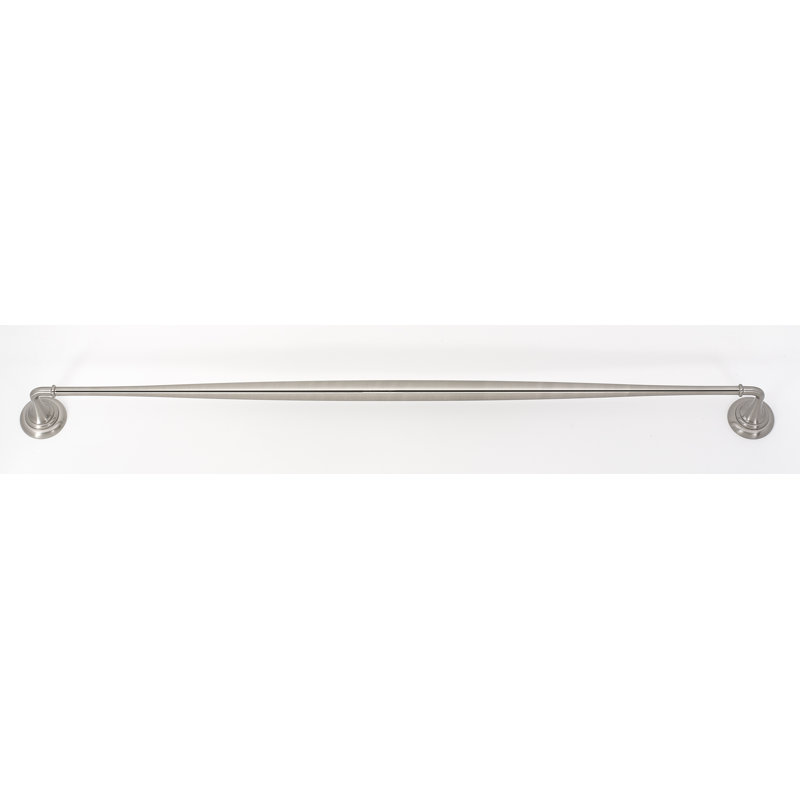 Charlies Towel Bar, Satin Nickel, 2" H x 32" L x 2.75" D