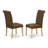 5-Piece Natural Oak Finish Solid Wood Top - Rectangular Dining Room Set with Butterfly Leaf - Seats 4-1052397-1052399