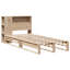 Bookcase Bed Without Mattress Solid Wood-753810286-753810275