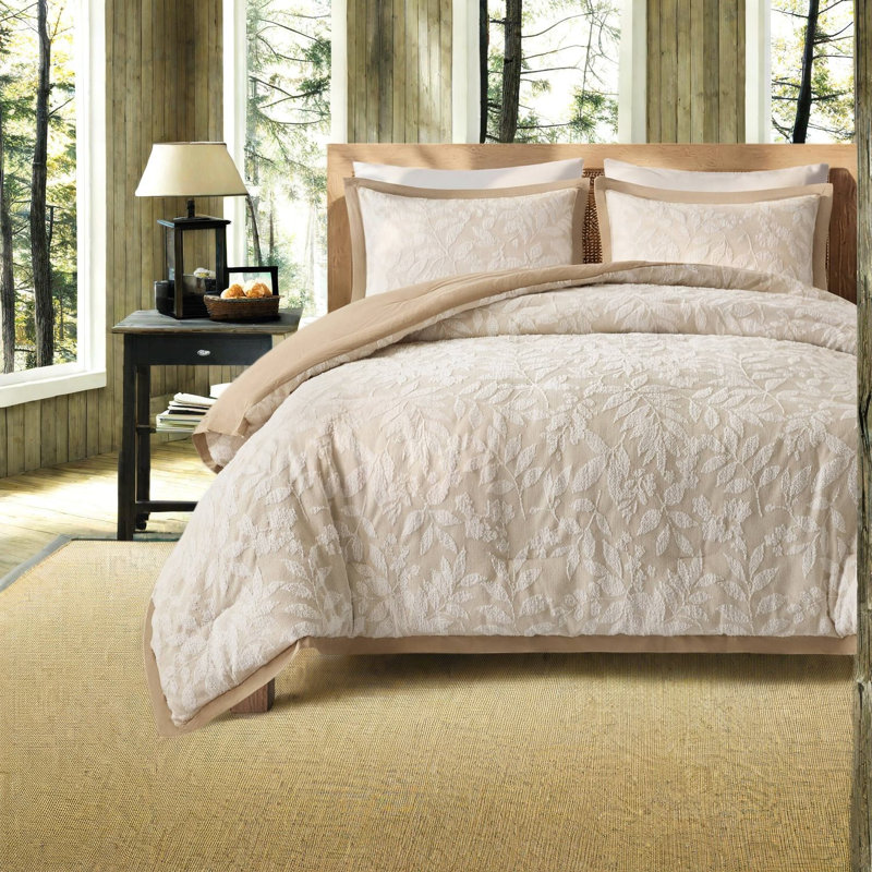 Piece King California King Bedding Sets, Cotton Blend Jacquard Comforter