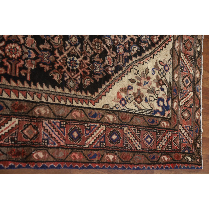 Tapis de salon bleu marine traditionnel 5 x 10