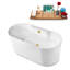 1501.1mm x 701mm Soaking Acrylic Bathtub-811696712