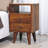 Chantoria 12 " W Solid Wood Open Shelf Nightstand