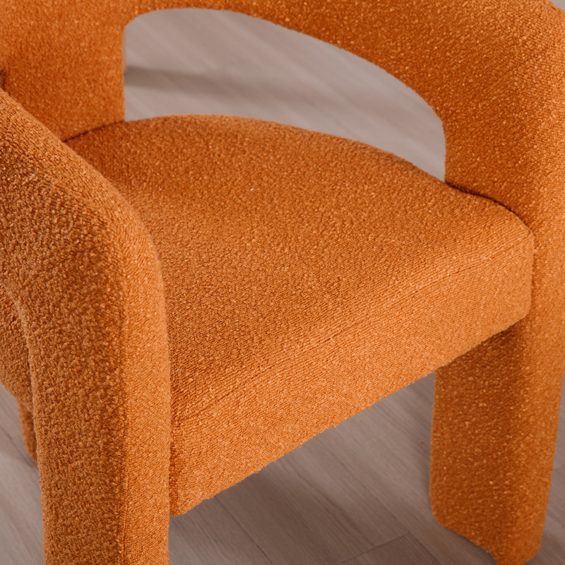 Chaises de salle à manger Modern, Sherpa orange