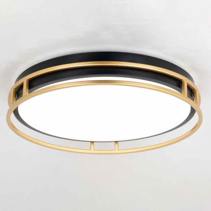 Zaylea Acrylic LED Flush Mount, 3.5" H x 16" W x 16" D