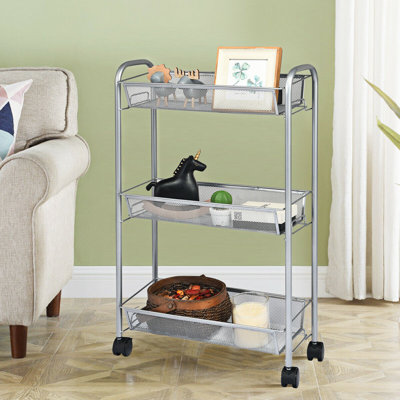 Walland 70cm H x 44cm W Utility Cart with Wheels