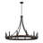 Marconi 12-Light Dimmable Wagon Wheel Chandelier-1213244987