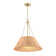 3-Light Dimmable Rattan Drum Chandelier