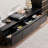 Black Solid Wood TV Stand