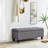 Jalob 42'' W Storage Ottoman Bench, End of Bed Storage Bench, Button Tufted Fabric Storage Ottoman, Solid Wood Leg, Safety Hinge, 330 LBS Load, Ottoman with Storage for Bedroom Living Room Entryway-637560318