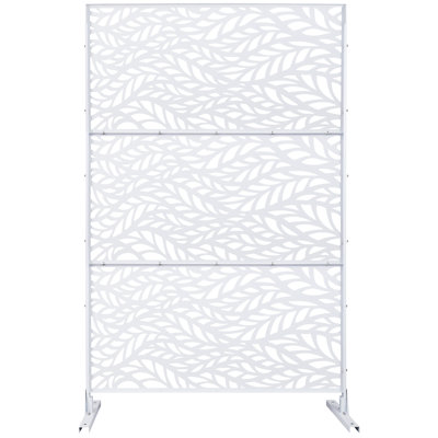 Outdoor & Indoor Privacy Screen Metal Privacy Screen 76" H×48" W by Latitude Run