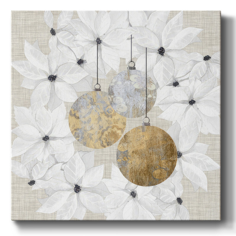 Noël sophistiqué III, H 8 po x l 8 po x P 1,5 po