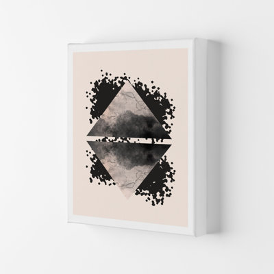 Nude and Black Watercolour 1 Piece Wall Art