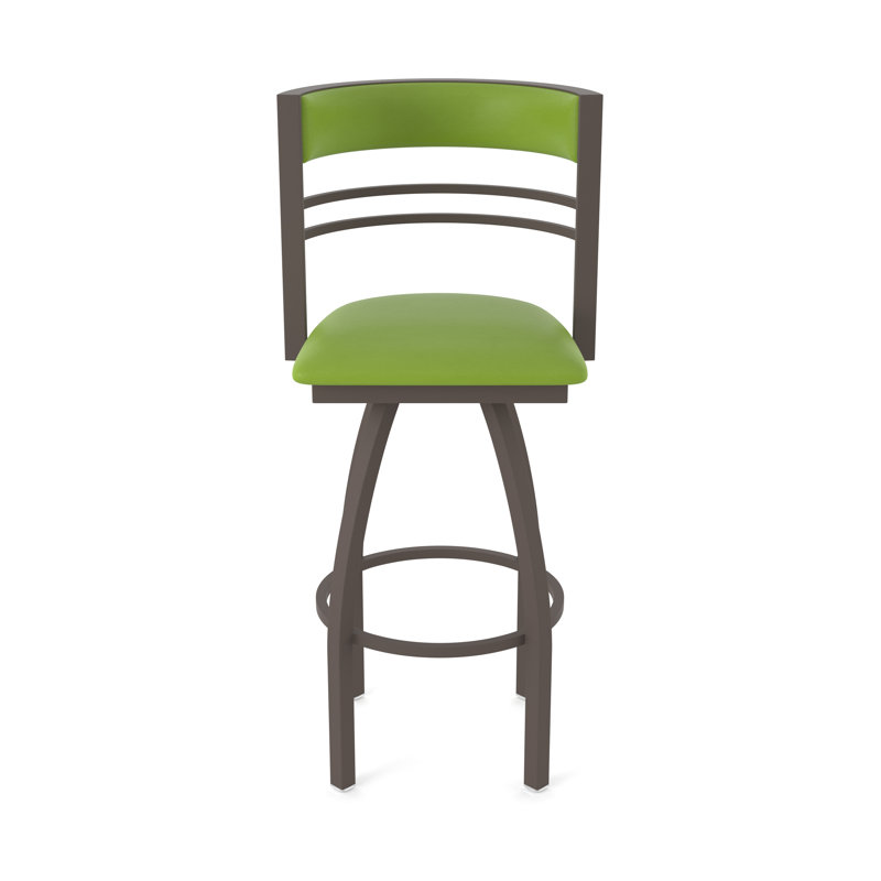 Hunter Swivel Stool, Bronze, Tabouret de comptoir (siège d'une hauteur de 25 p, Vinyle - Canter Kiwi - vert