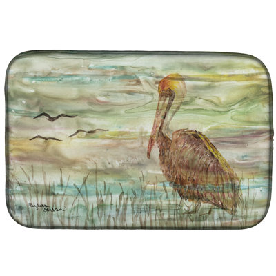 Tapis de séchage coucher de soleil pelican
