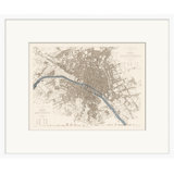 Map Series Paris Print by Lillian August