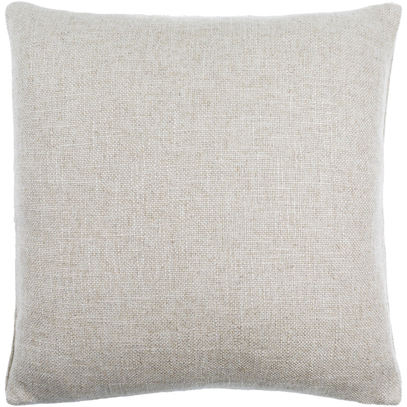 Coussin en lin Loomed, 18 po x 18 po, Duvet