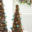 12"/16''H Set Of 2 Easter Rattan And Berries Table Tree