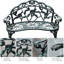 Banc d'extérieur en aluminium moulé - Élégant pour jardin et terrasse. Ce banc de jardin en métal confortable présente une finition antique.