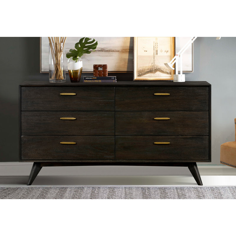 Byer 63'' W 6 - Drawer Dresser, Brown
